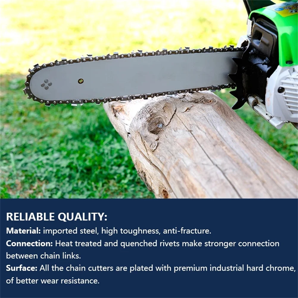 Chains Chainsaw Saw Chain Blade 2pcs Drive Link Durable Easy Installtion For Sears .058 Gauge 86DL Reliable Steel
Chains Chainsaw Saw Chain Blade 2pcs Drive Link Durable Easy Installtion For Sears .058 Gauge 86DL Reliable Steel