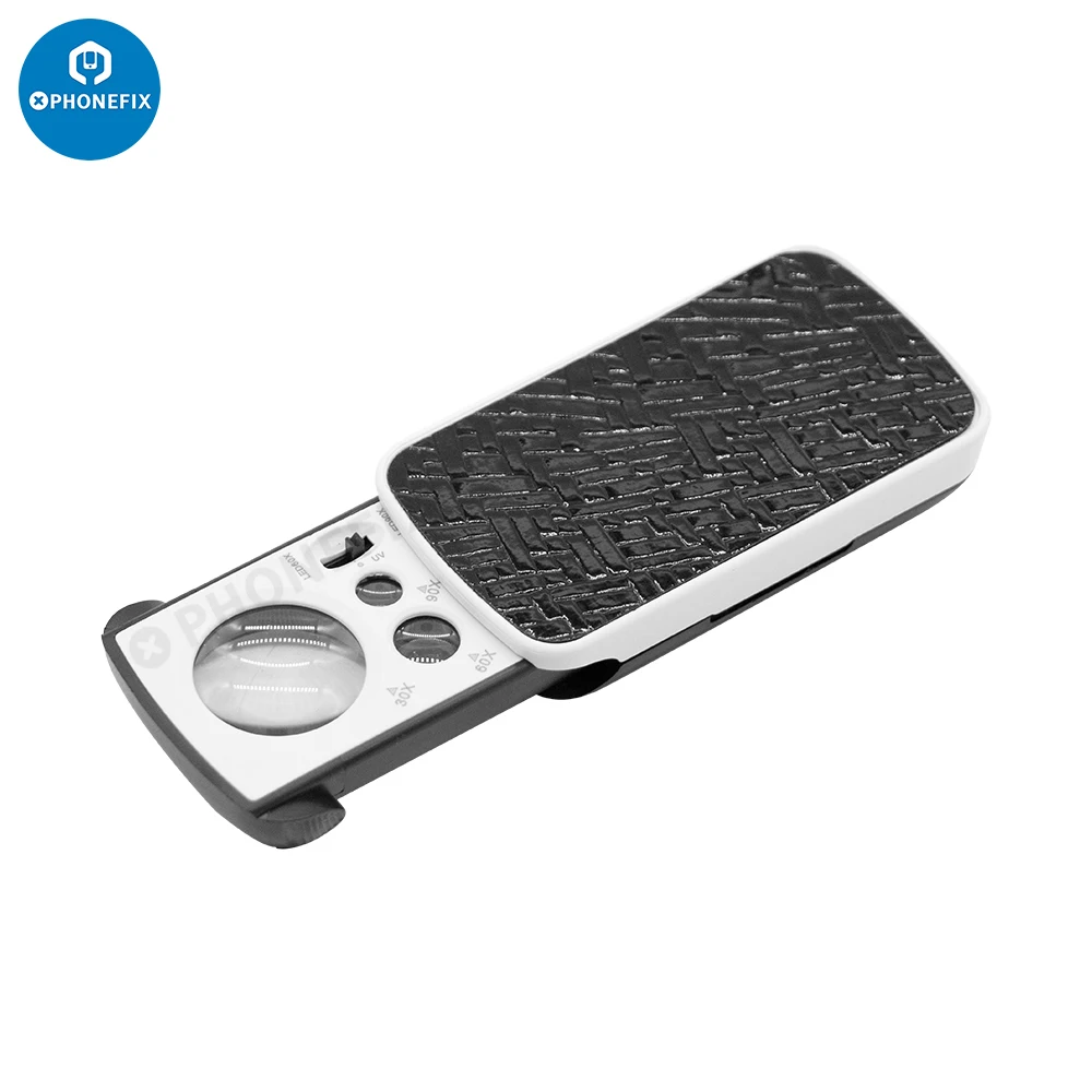 30X 60X 90X Pull-type Jewelry Magnifier Mini Pocket Hand Magnifying Glass Portable Microscope Loupe Optical Lens Tool LED Light
30X 60X 90X Pull-type Jewelry Magnifier Mini Pocket Hand Magnifying Glass Portable Microscope Loupe Optical Lens Tool LED Light