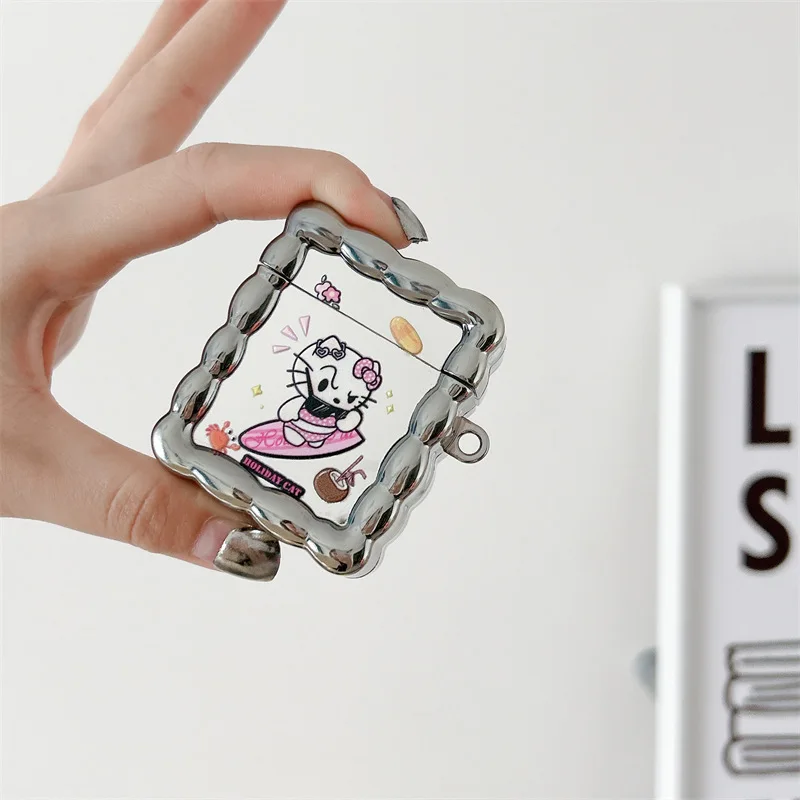 Cartoon Surfing Cat Silver Case for AirPods Pro2 Airpod Pro 1 2 3 Bluetooth Earbuds Charging Box Protective Earphone Case Cover
Cartoon Surfing Cat Silver Case for AirPods Pro2 Airpod Pro 1 2 3 Bluetooth Earbuds Charging Box Protective Earphone Case Cover