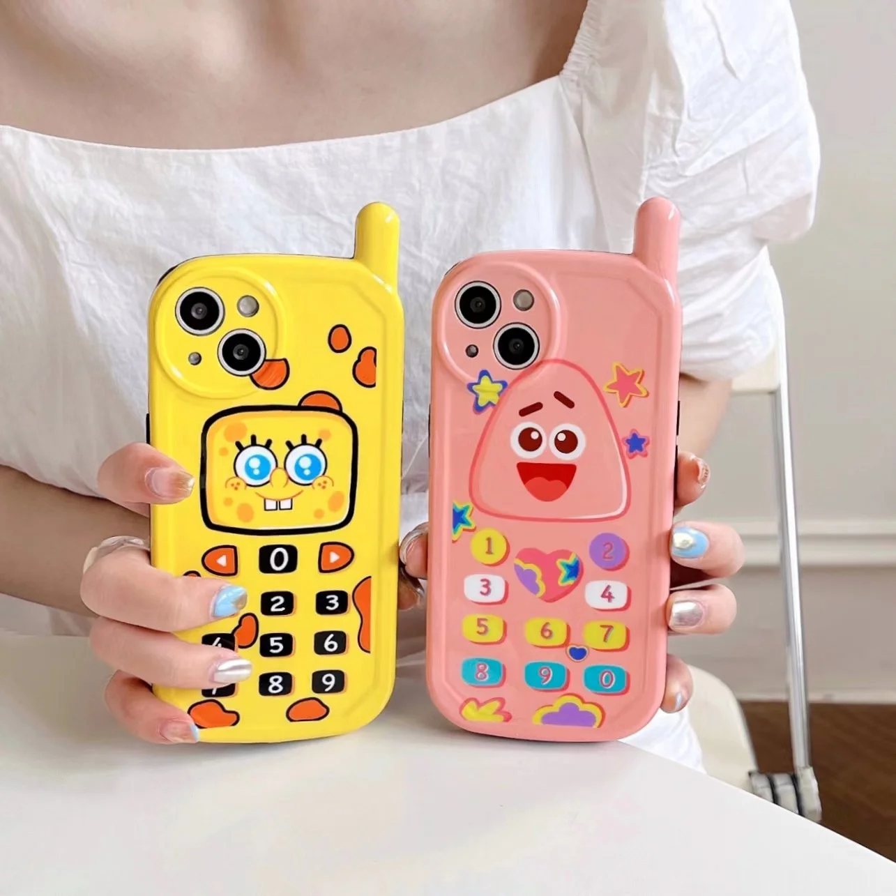Retro Classic Antenna 3D Telephone spongebob SquarePants Patrick Star Phone Case For Iphone 11 12 13 Pro Max Mini X Xs Xr Cover
Retro Classic Antenna 3D Telephone spongebob SquarePants Patrick Star Phone Case For Iphone 11 12 13 Pro Max Mini X Xs Xr Cover