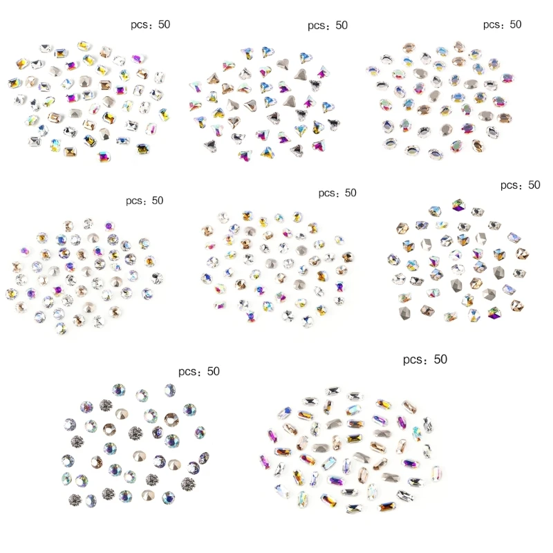 50 шт., драгоценные камни для ногтей
50 шт., драгоценные камни для ногтей