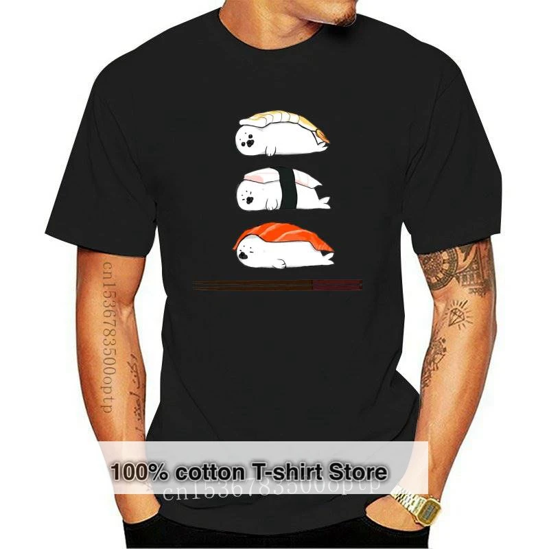 New Sashimi except it s baby Harp Seals STRING 100% cotton summer men's T-shirts COOL T-shirt rock hipster t shirt tee shirts
New Sashimi except it s baby Harp Seals STRING 100% cotton summer men's T-shirts COOL T-shirt rock hipster t shirt tee shirts