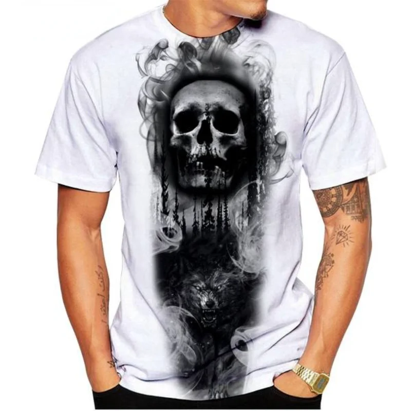 Мужская и женская спортивная футболка с коротким рукавом и 3D-принтом черепа, Мужская Летняя Повседневная футболка оверсайз с рукавом до лок... 
Мужская и женская спортивная футболка с коротким рукавом и 3D-принтом черепа, Мужская Летняя Повседневная футболка оверсайз с рукавом до лок...