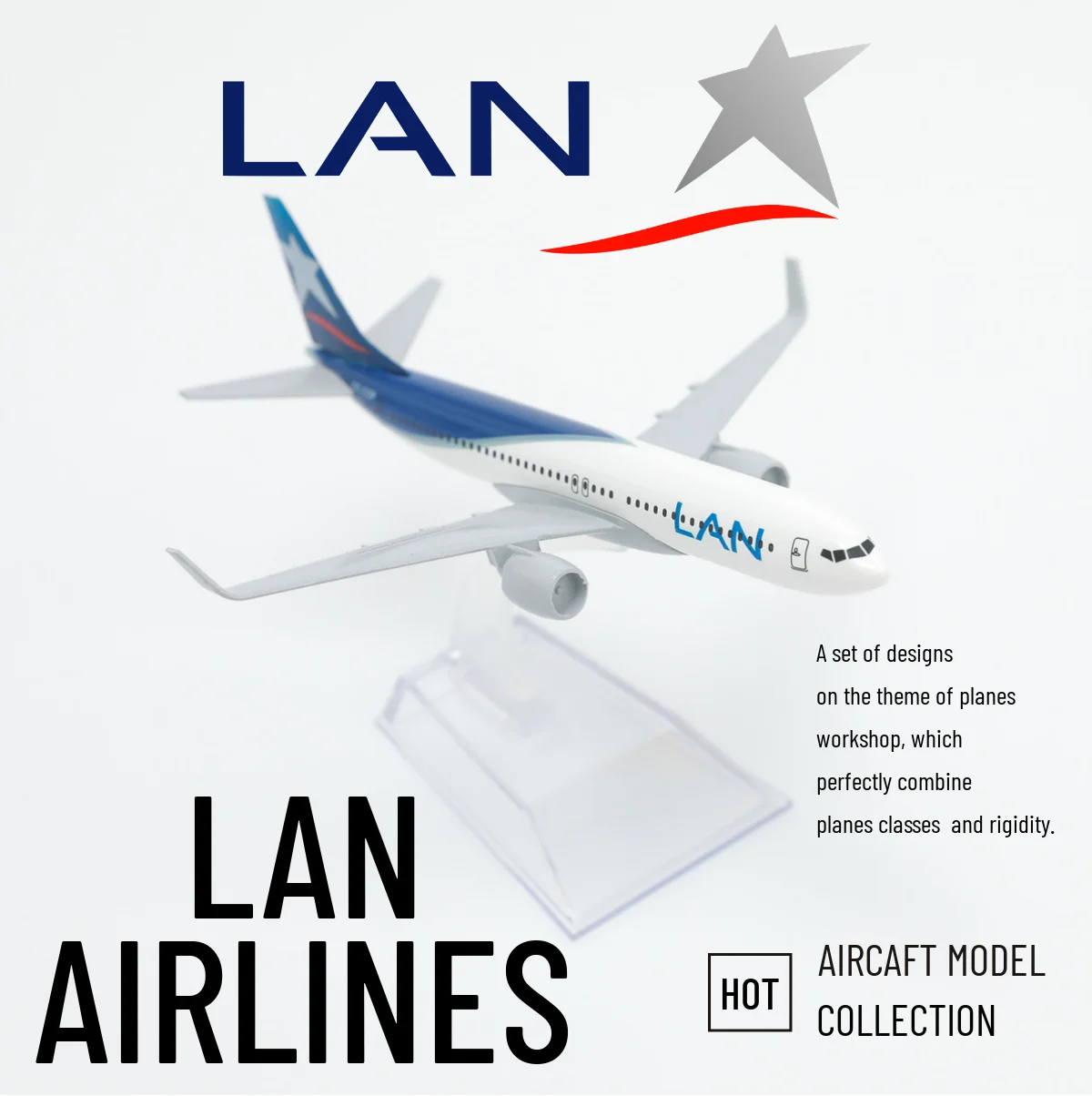 Scale 1:400 LAN Airlines Boeing Airplane Alloy Diecast Plane Model Aviation Collectible Miniature Kids Children Toys for Boys
Scale 1:400 LAN Airlines Boeing Airplane Alloy Diecast Plane Model Aviation Collectible Miniature Kids Children Toys for Boys