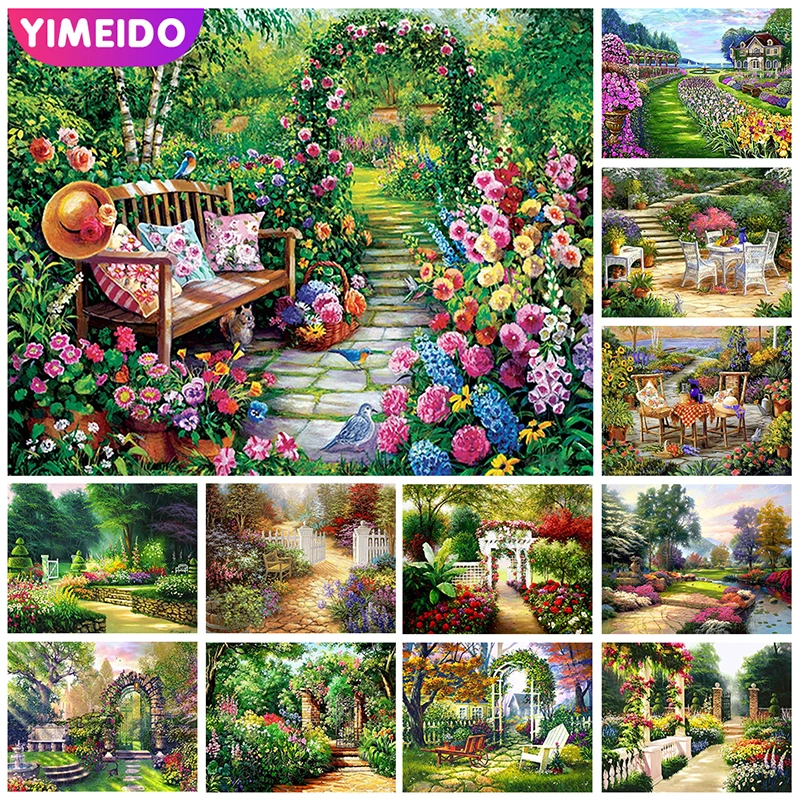 YIMEIDO AB Diamond Painting Garden Full Square Round Diamond Embroidery Landscape Picture Of Rhinestones Mosaic Art New Arrival
YIMEIDO AB Diamond Painting Garden Full Square Round Diamond Embroidery Landscape Picture Of Rhinestones Mosaic Art New Arrival