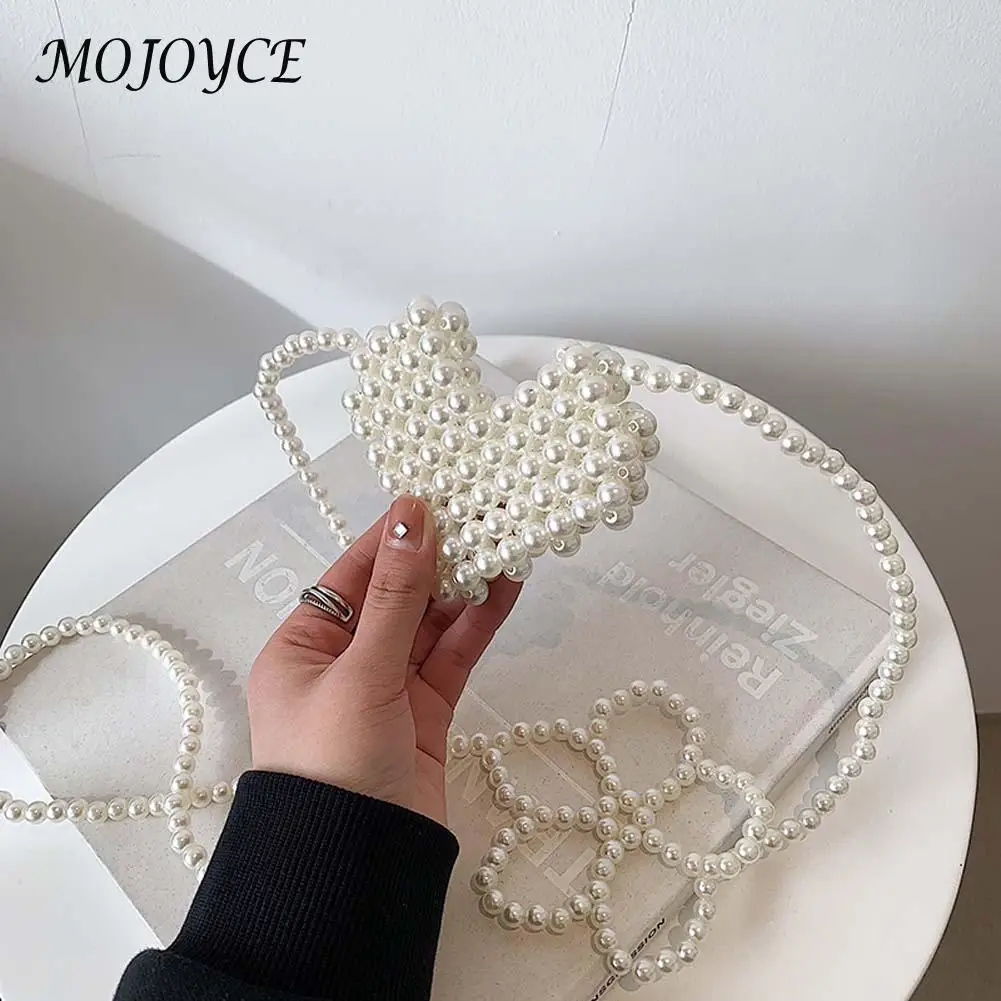 Women Fashion Flower Heart Pearl Shoulder Matching Bag Ladies Mini Crossbody Messenger Bag Banquet Party Accessory Purse Bag New
Women Fashion Flower Heart Pearl Shoulder Matching Bag Ladies Mini Crossbody Messenger Bag Banquet Party Accessory Purse Bag New