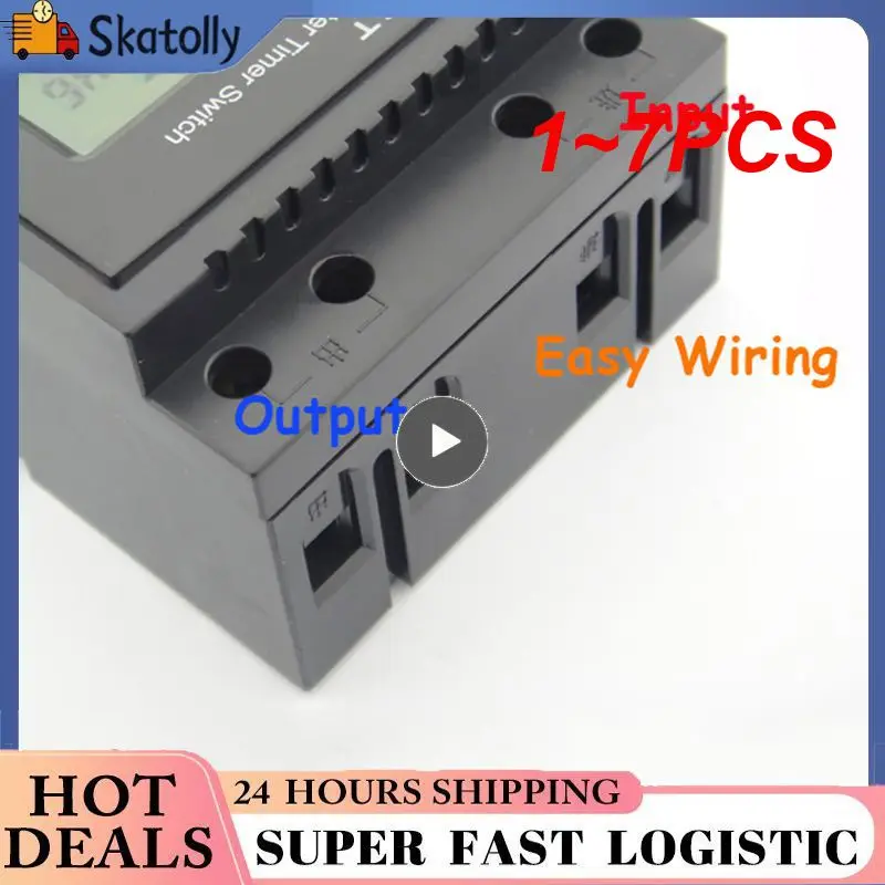 1~7PCS Din Rail DC Timer Switch, 240V 30A Weekly 7 Programmable Digital Industrial Led Time Switch,For Din Rail Mount
1~7PCS Din Rail DC Timer Switch, 240V 30A Weekly 7 Programmable Digital Industrial Led Time Switch,For Din Rail Mount