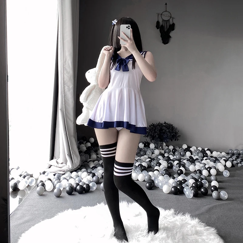 New Schoolgirl Erotic Uniform Erotic Lingerie Clothes Temptation Hollow Lingerie Cosplay Dress Sexy Nightdress Exotic Costume
New Schoolgirl Erotic Uniform Erotic Lingerie Clothes Temptation Hollow Lingerie Cosplay Dress Sexy Nightdress Exotic Costume