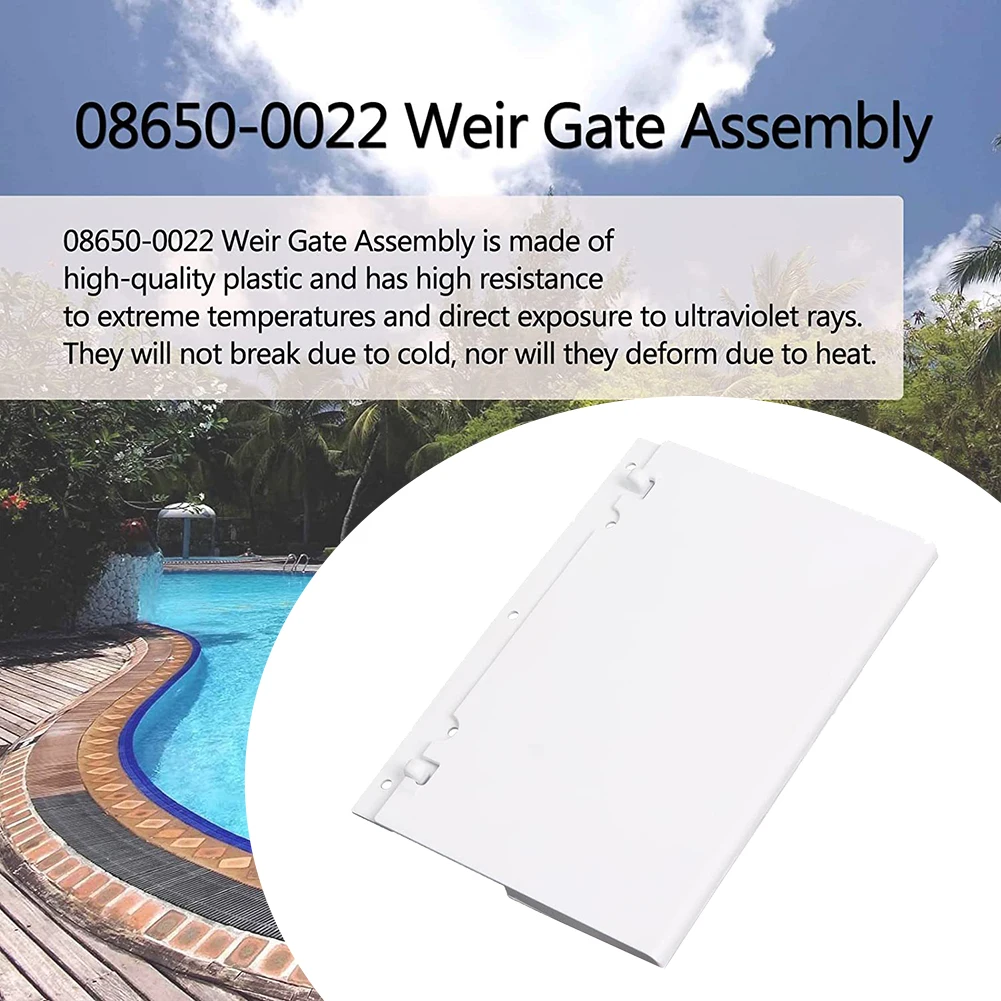 Swimming Pool Tools Weir 08650-0022 Brand New Durable Plastic Gate Assembly High-quality Longevity High-quality
Swimming Pool Tools Weir 08650-0022 Brand New Durable Plastic Gate Assembly High-quality Longevity High-quality