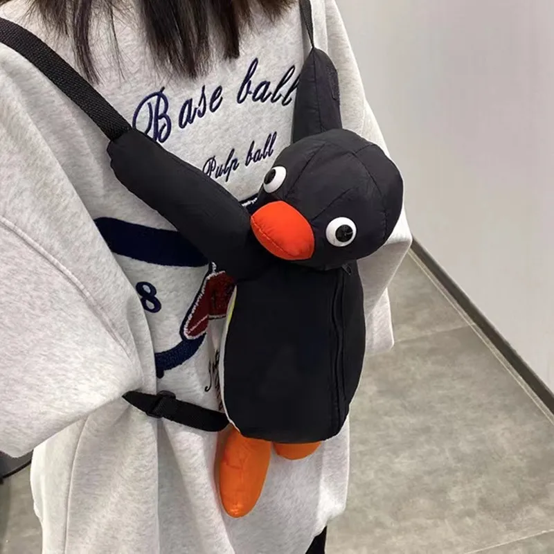 38cm Penguin Plush Backpack Cartoon Cute Penguin Plush Toy Soft Stuffed Animal Shoulder Bag for Kids Girls Birthday Best Gifts
38cm Penguin Plush Backpack Cartoon Cute Penguin Plush Toy Soft Stuffed Animal Shoulder Bag for Kids Girls Birthday Best Gifts