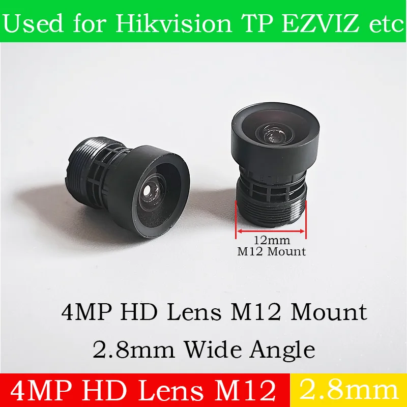 Объектив для камеры видеонаблюдения 4MP 2.8 мм M12 пластик 5 шт. 
Объектив для камеры видеонаблюдения 4MP 2.8 мм M12 пластик 5 шт.