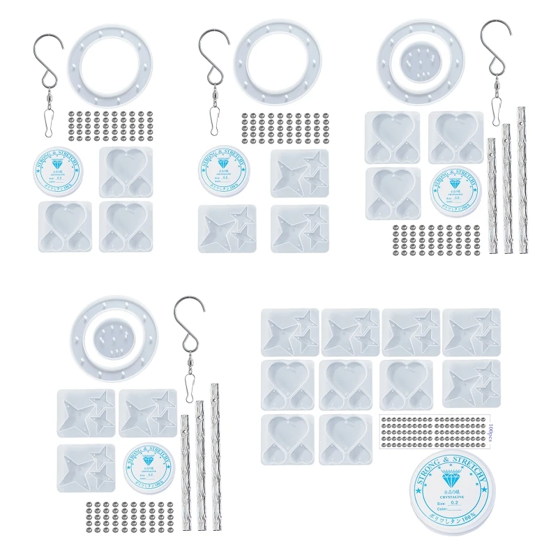 Wind Chimes Heart Molds Silicone Kit Wind Bell Molds for Spring Decor Epoxy Mold
Wind Chimes Heart Molds Silicone Kit Wind Bell Molds for Spring Decor Epoxy Mold