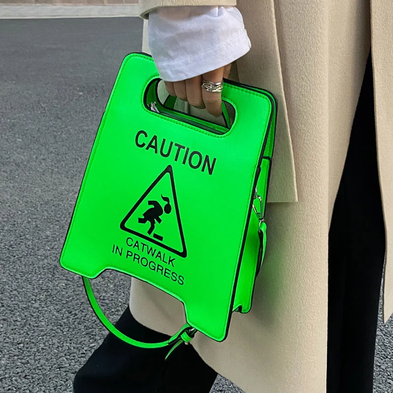 Young Girl Crossbody Bag Creative Caution Letters Sign Handbag Cute Fluorescence Color Shoulder Bags For Women 2023 Clutches
Young Girl Crossbody Bag Creative Caution Letters Sign Handbag Cute Fluorescence Color Shoulder Bags For Women 2023 Clutches