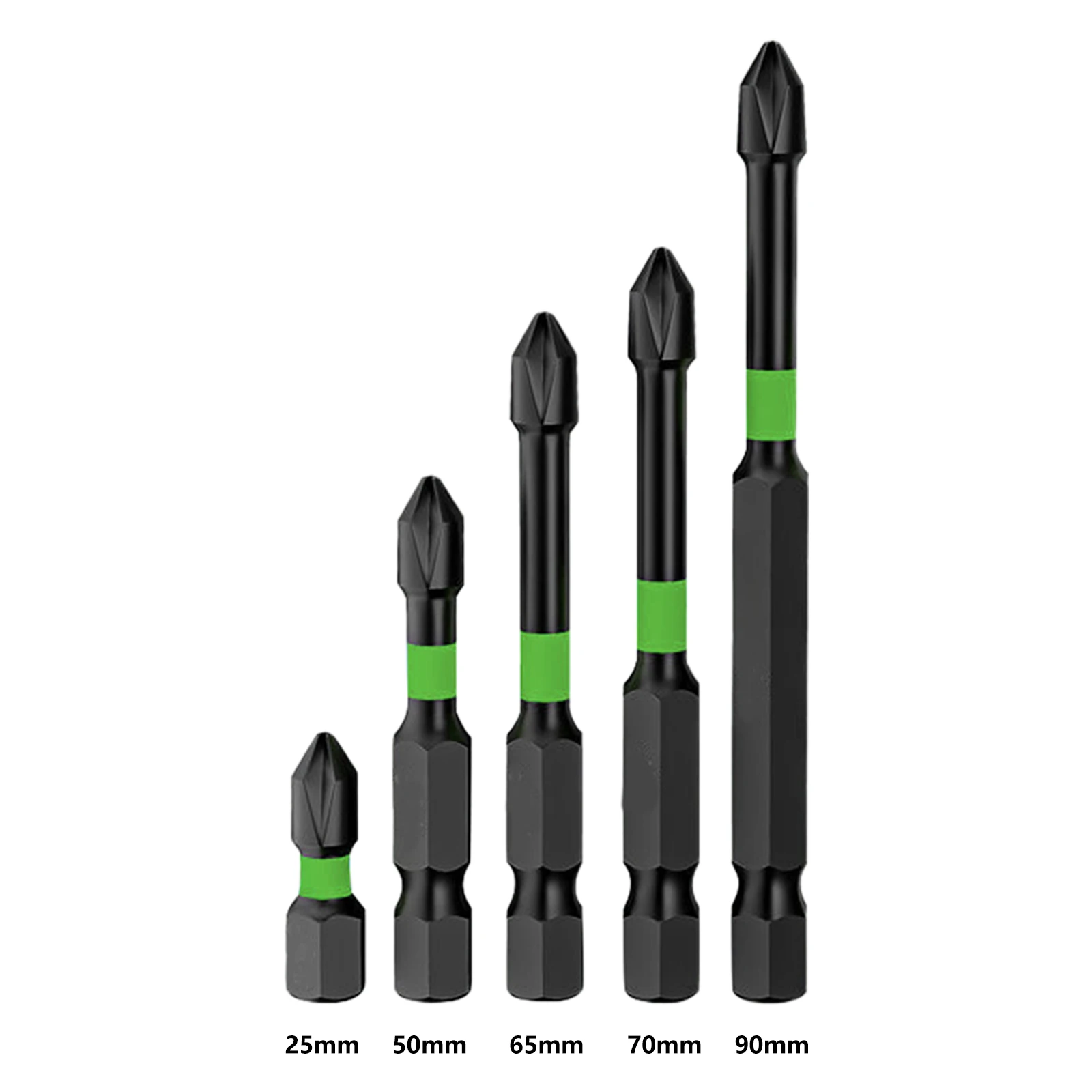 5 Pc Magnetic Batch Head Impact Strong Cross PH2 High Hardness Screwdriver Set25/50/65/70/90mm Anti Non-slip WaterProof Bits Set
5 Pc Magnetic Batch Head Impact Strong Cross PH2 High Hardness Screwdriver Set25/50/65/70/90mm Anti Non-slip WaterProof Bits Set