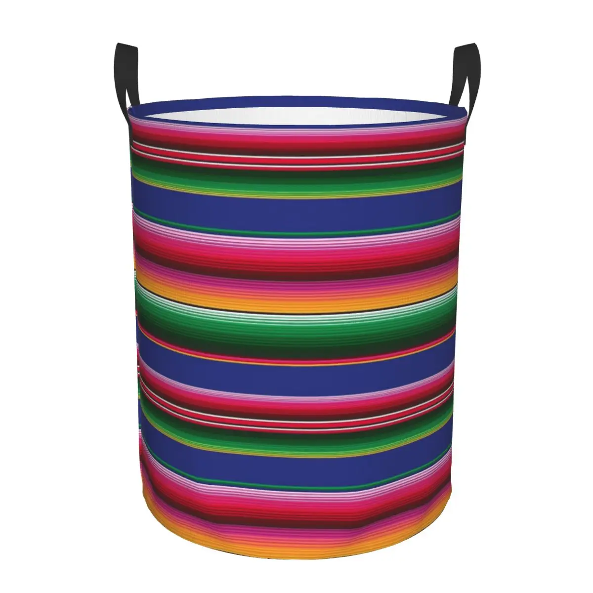 Mexican Serape Designs Circular hamper,Storage Basket With Two handlesGreat for kitchens toys
Mexican Serape Designs Circular hamper,Storage Basket With Two handlesGreat for kitchens toys