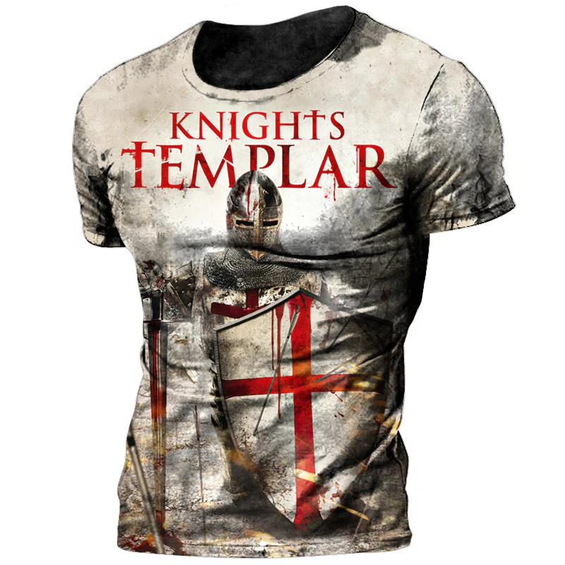 Vintage Knights Templar 3D Print Mens T Shirt Summer Breathable Polyester Crew Neck Loose Short Sleeve Tees Oversized T-shirts
Vintage Knights Templar 3D Print Mens T Shirt Summer Breathable Polyester Crew Neck Loose Short Sleeve Tees Oversized T-shirts