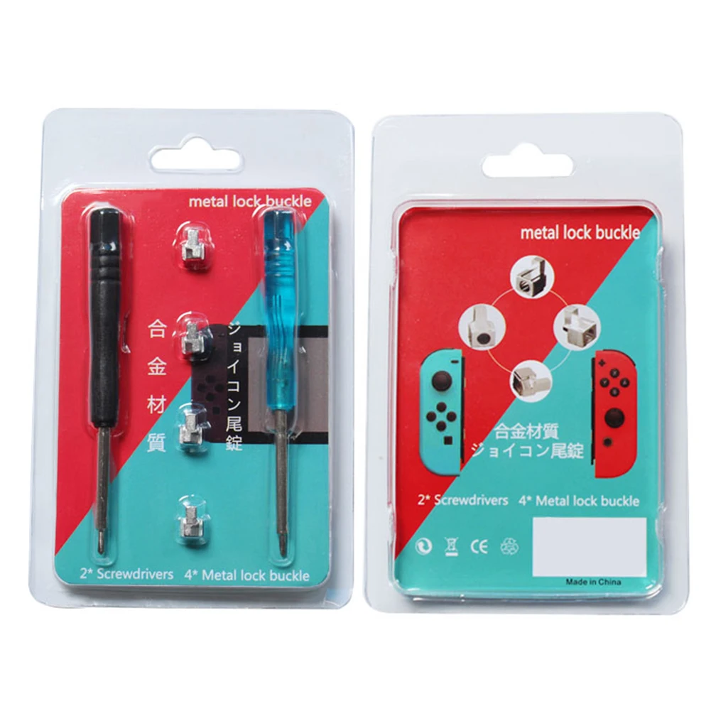 4pcs Controller Repair Tool Durable Parts Buckle Lock Kit Buttons Metal Replacement Non Slip Multicolor Accessories For Switch
4pcs Controller Repair Tool Durable Parts Buckle Lock Kit Buttons Metal Replacement Non Slip Multicolor Accessories For Switch