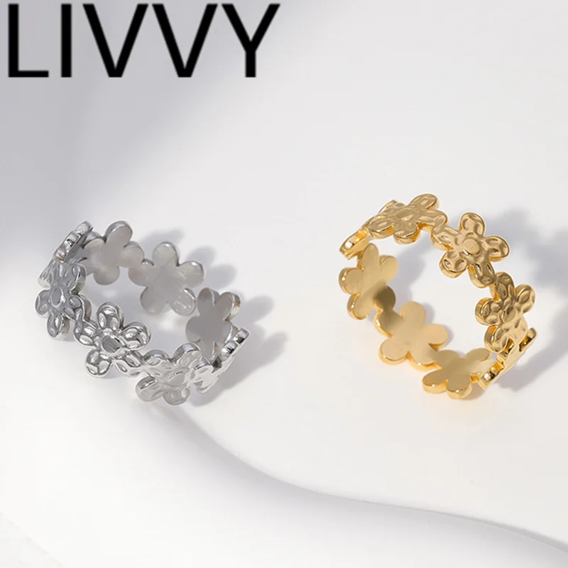 Лидер продаж кольца LIVVY серебряного цвета на палец для женщин модные креативные