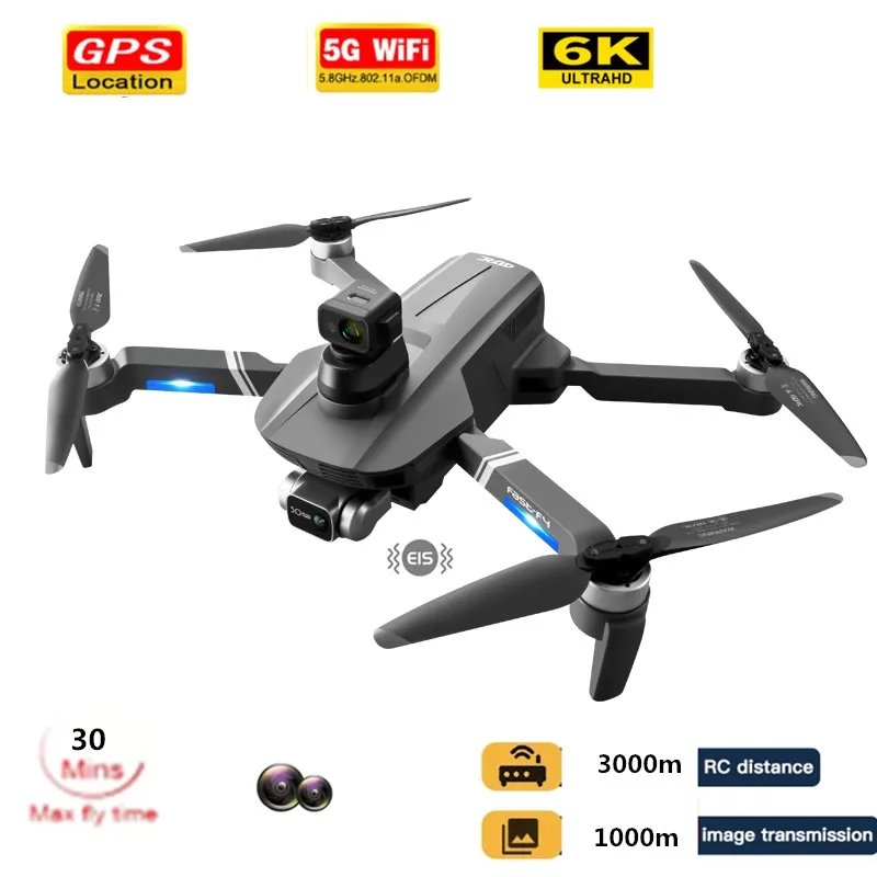Drone 6k Profesional GPS Drones Obstacle Avoidance 6K DualHD Camera Brushless Foldable Quadcopter RC Distance 3000M
Drone 6k Profesional GPS Drones Obstacle Avoidance 6K DualHD Camera Brushless Foldable Quadcopter RC Distance 3000M