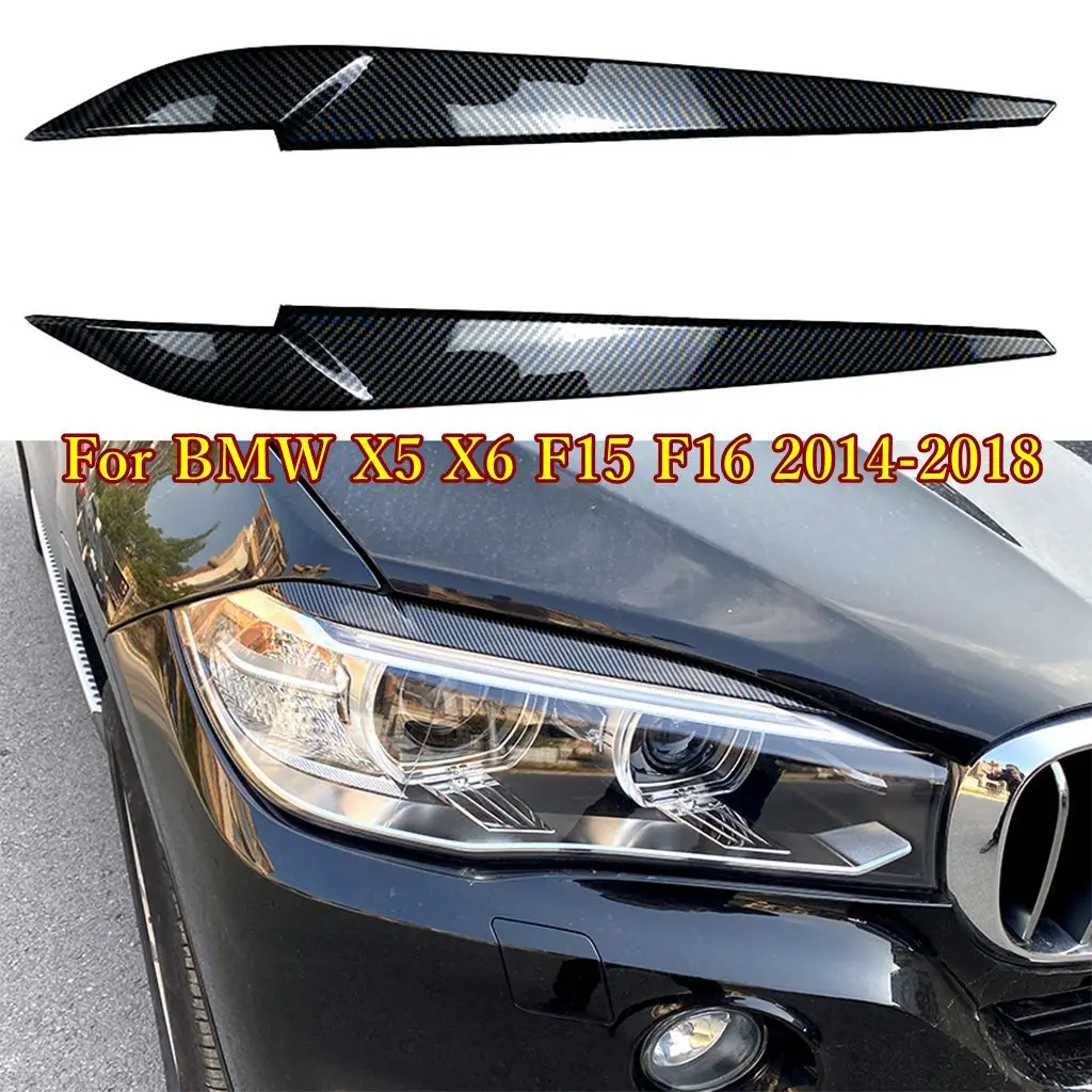 1Pair Headlights Eyebrow Eyelids Trim Cover For For BMW X5 X6 F15 F16 2014 2015 2016 2017 2018 Car Accessories
1Pair Headlights Eyebrow Eyelids Trim Cover For For BMW X5 X6 F15 F16 2014 2015 2016 2017 2018 Car Accessories