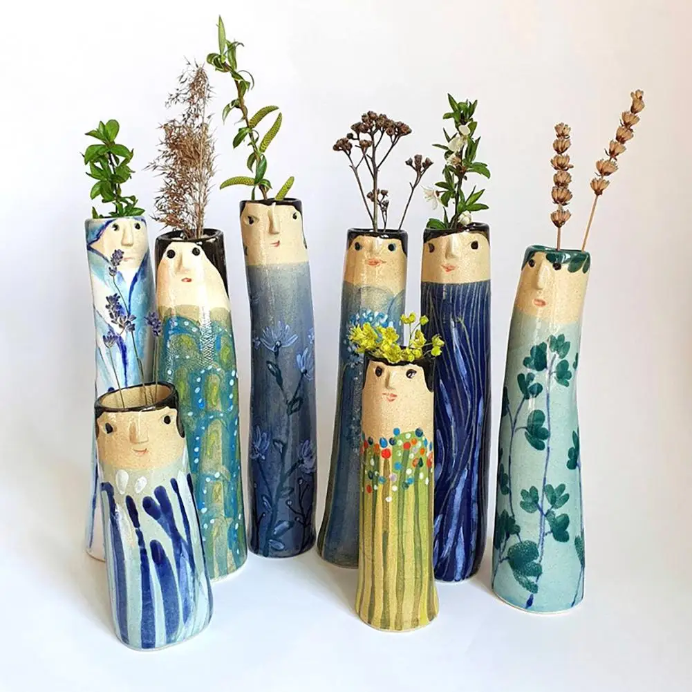 Bohemian Family Face Flower Vase Handmade Dried Flower Vase Resin Crafts Ornaments For Home Decor
Bohemian Family Face Flower Vase Handmade Dried Flower Vase Resin Crafts Ornaments For Home Decor