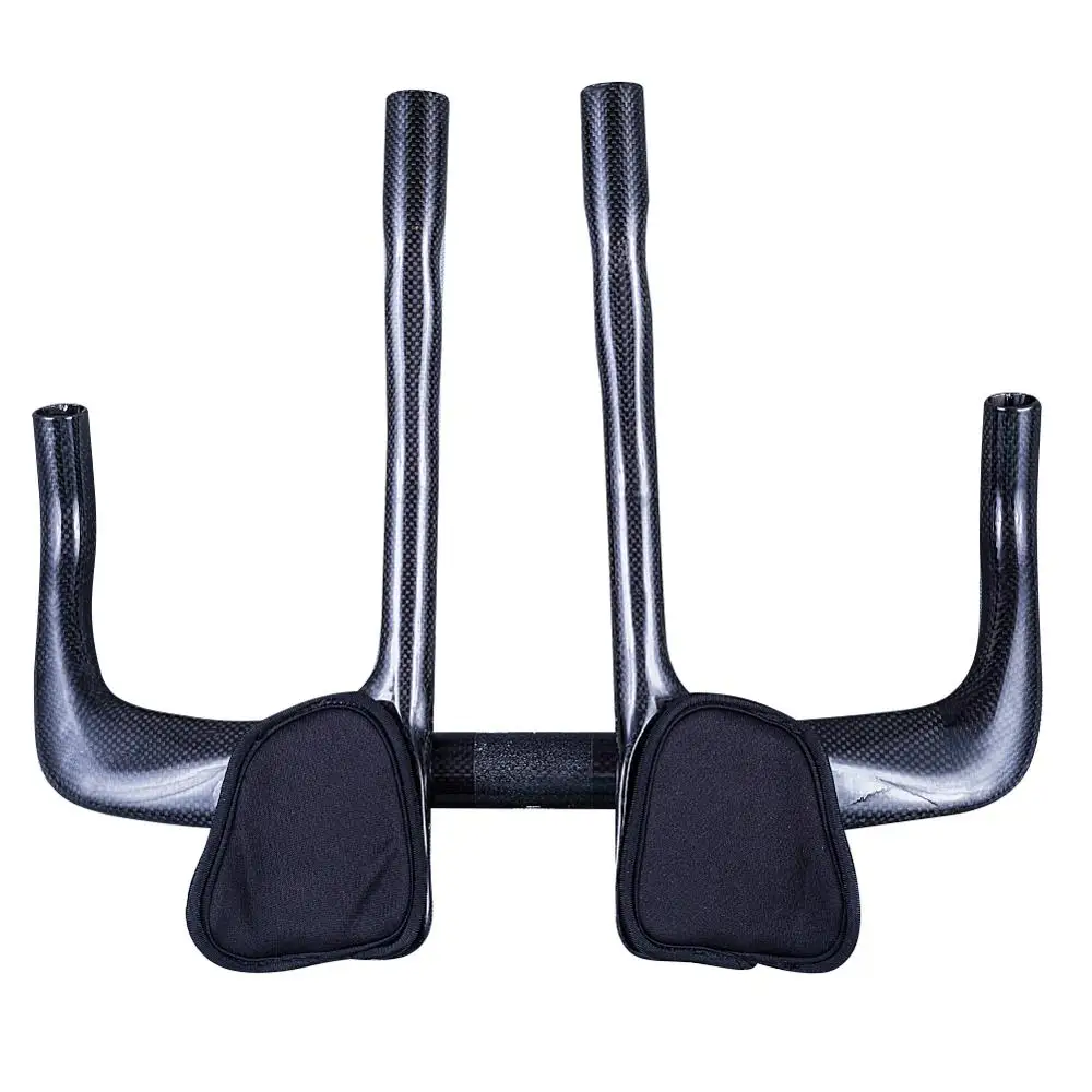 Glossy 3K Carbon Fiber Bike TT Bullhorn Bar Time Trial Triathlon Handlebar Aerobar Rest Bar Ends Sets
Glossy 3K Carbon Fiber Bike TT Bullhorn Bar Time Trial Triathlon Handlebar Aerobar Rest Bar Ends Sets