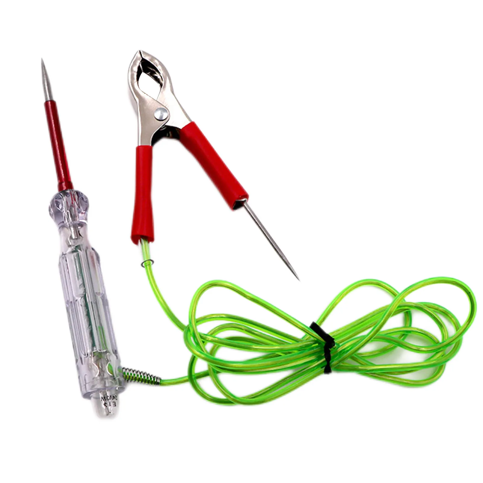 6V-24V DC Car Circuit Tester Pen Voltage Electrical Automotive Light Probe Pen Detector Diagnostic Test Tool With Alligator Clip
6V-24V DC Car Circuit Tester Pen Voltage Electrical Automotive Light Probe Pen Detector Diagnostic Test Tool With Alligator Clip