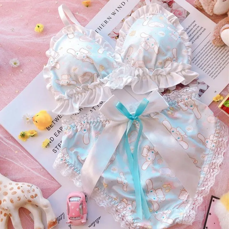 Sanrio Kawaii My Melody нижнее белье для девочек аниме Cinnamoroll аксессуары с кружевными
