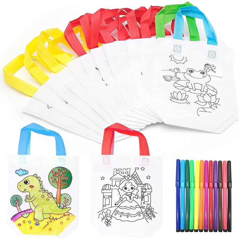 5 pcs Goodie Bags with Colorful Markers for Children Handmade Filling Drawing Summer Toy Kids Birthday Art Party DIY Craft Gifts
5 pcs Goodie Bags with Colorful Markers for Children Handmade Filling Drawing Summer Toy Kids Birthday Art Party DIY Craft Gifts