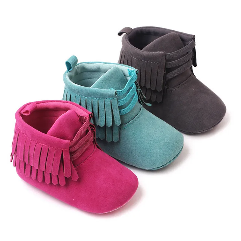 Newborn Baby Girl Boots Soft Sole Tasseled Dull Polished Non-slip Toddler Shoes for Fall Winter Baby Items
Newborn Baby Girl Boots Soft Sole Tasseled Dull Polished Non-slip Toddler Shoes for Fall Winter Baby Items