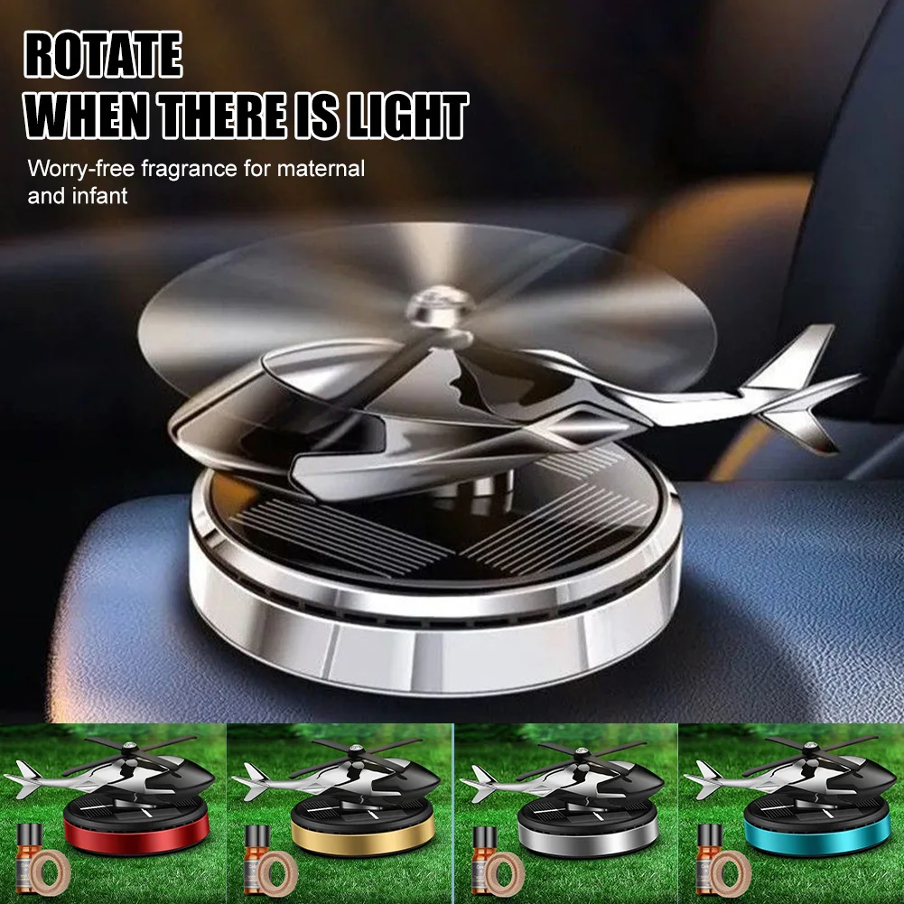 Car Air Freshener Solar Powered Aircraft Perfume Aroma Diffuser Rotating Propeller Dashboard Fragrant Car Interior Accessories
Car Air Freshener Solar Powered Aircraft Perfume Aroma Diffuser Rotating Propeller Dashboard Fragrant Car Interior Accessories