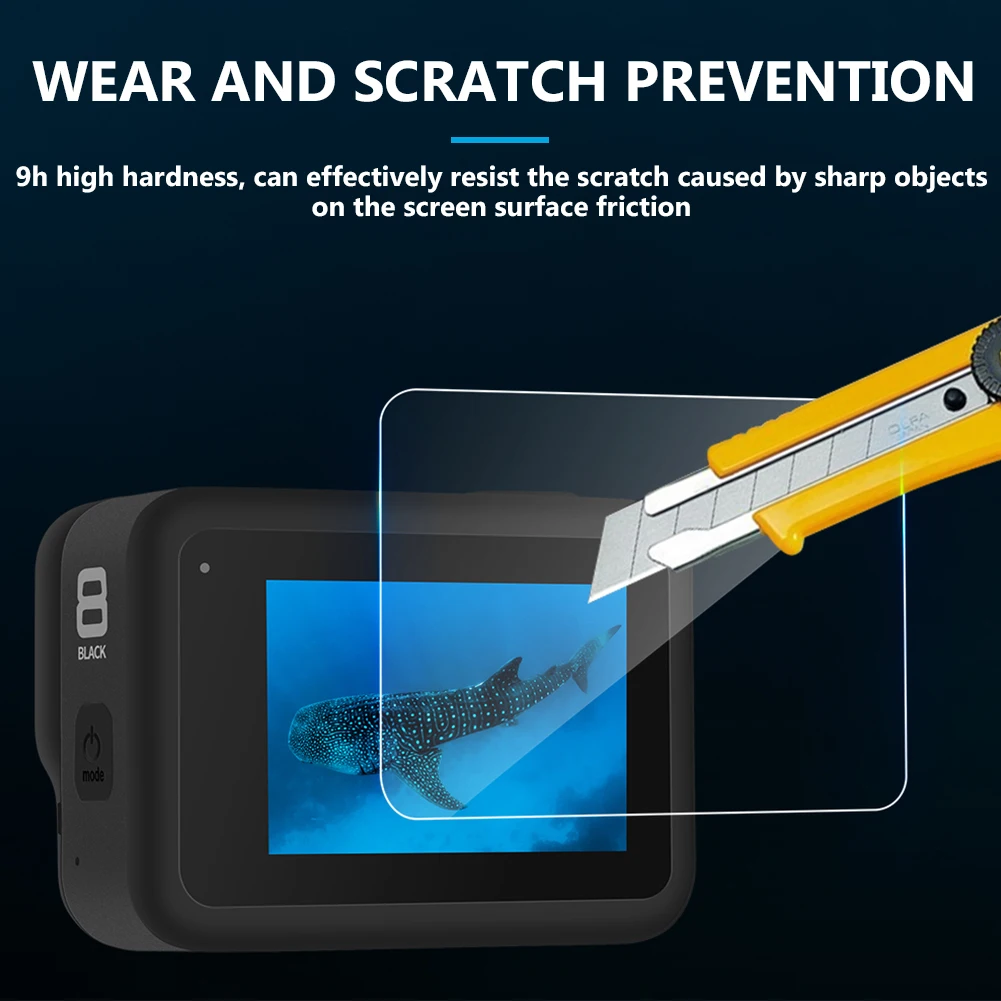 LCD Screen Premium Camera Lens Dust-proof Tempered Glass Protector Film Action Video Cameras Accessories for GoPro Hero 8
LCD Screen Premium Camera Lens Dust-proof Tempered Glass Protector Film Action Video Cameras Accessories for GoPro Hero 8