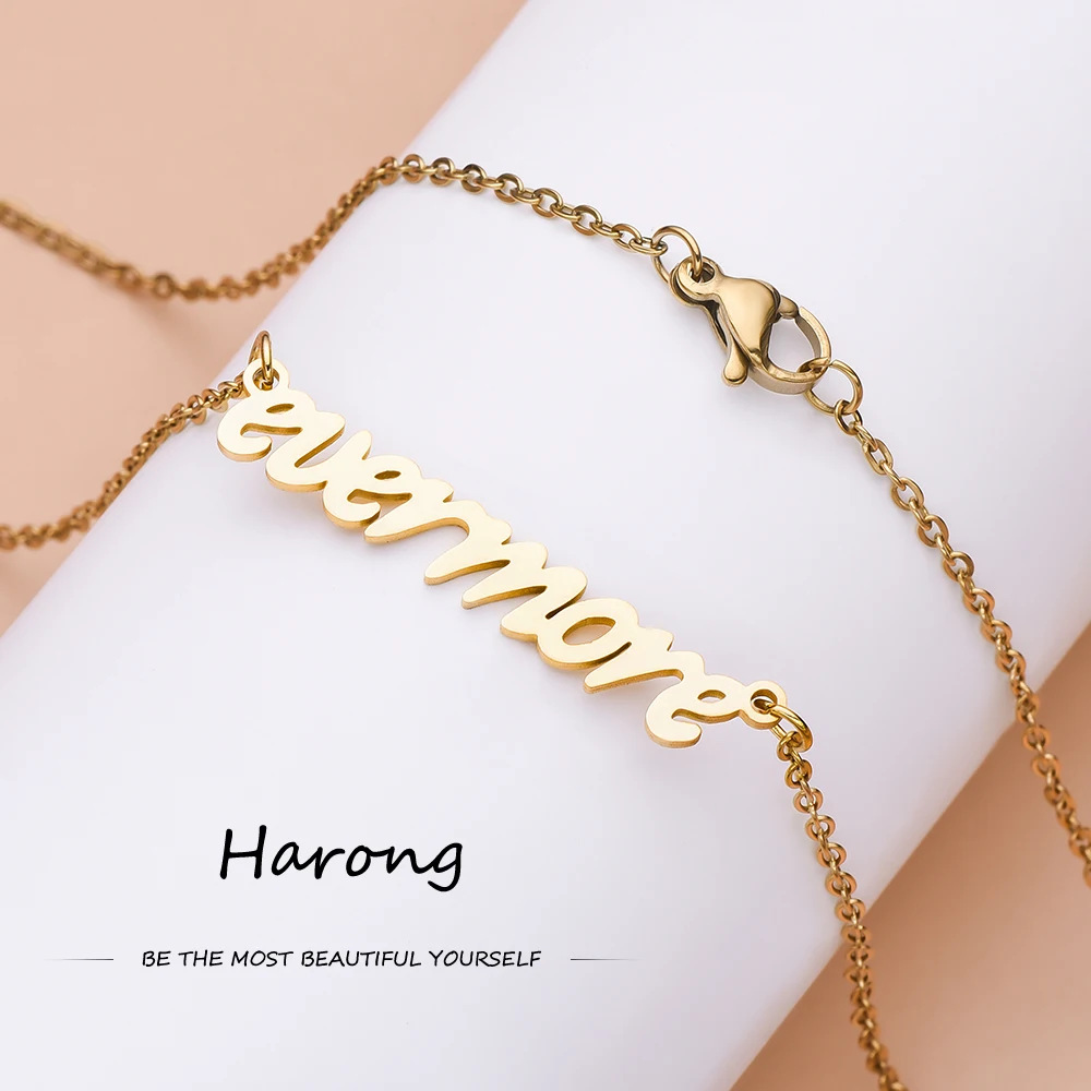 

Harong Taylor the Swift "Evermore" The Eras Tour Concert Necklace Stainless Steel TS Music Album Jewelry Gifts for Women Girls