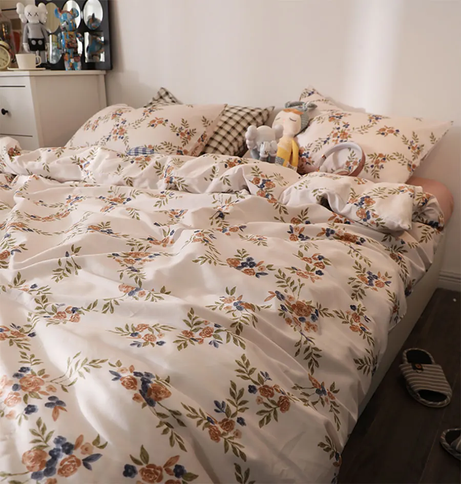 Nordic pastoral flower bedding set,romantic elegant cotton twin full queen king home textile flat sheet pillow case duvet cover
Nordic pastoral flower bedding set,romantic elegant cotton twin full queen king home textile flat sheet pillow case duvet cover