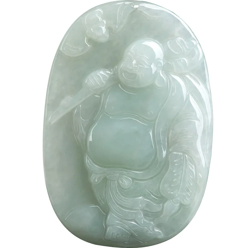 Burmese Jade Maitreya Pendant Natural Accessories Talismans Designer Jadeite Emerald Jewelry Real Necklace Gemstones White 
Burmese Jade Maitreya Pendant Natural Accessories Talismans Designer Jadeite Emerald Jewelry Real Necklace Gemstones White