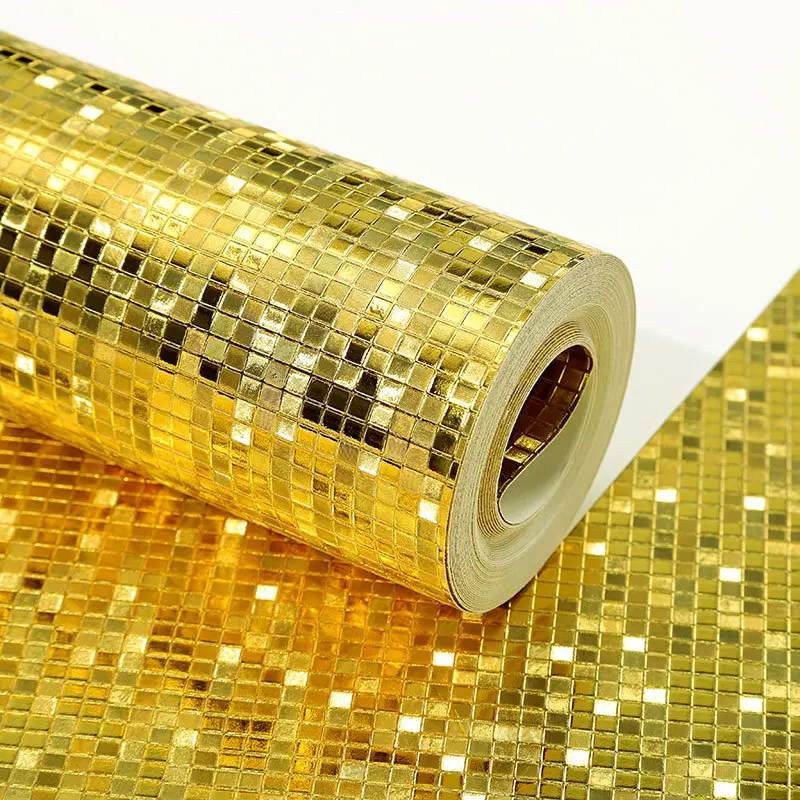 Gold Foil Color Wallpaper Gold Foil Lattice Horse Wallpaper Background Wall KTV Reflective Three-dimensional Wallpaper
Gold Foil Color Wallpaper Gold Foil Lattice Horse Wallpaper Background Wall KTV Reflective Three-dimensional Wallpaper