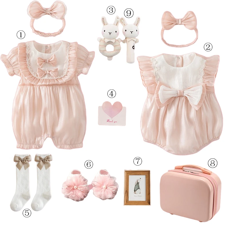Baby Girls Gift Box Lovely Soft Dress Baby Pink Summer Dream Suit Uniform Clothes Baby Romper Full Moon Gift Lace Princess Wind
Baby Girls Gift Box Lovely Soft Dress Baby Pink Summer Dream Suit Uniform Clothes Baby Romper Full Moon Gift Lace Princess Wind