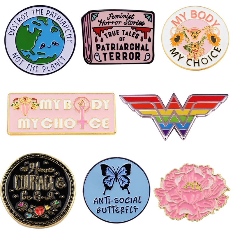 Feminism Enamel Pin Women Brooches Flowers Pin Badge Button Lapel Pin for Clothes Cap Bag Mother's Day Gift
Feminism Enamel Pin Women Brooches Flowers Pin Badge Button Lapel Pin for Clothes Cap Bag Mother's Day Gift