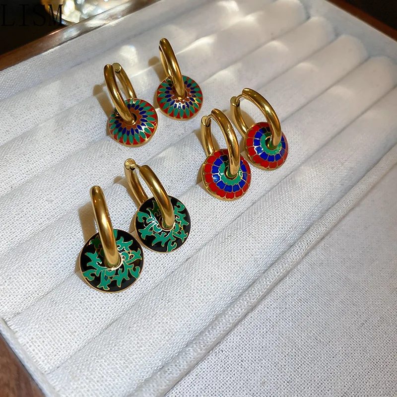 Titanium Steel Pattern Circle Ear Clip Lux Design Retro New Earrings earrings for women gold stainless steel earrings jewelry
Titanium Steel Pattern Circle Ear Clip Lux Design Retro New Earrings earrings for women gold stainless steel earrings jewelry