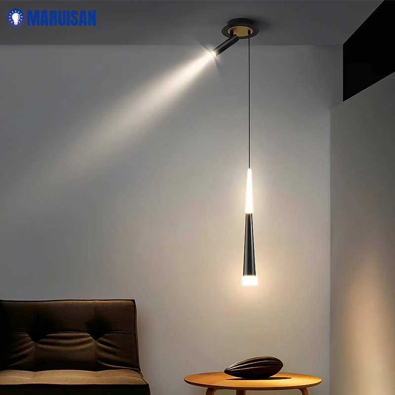 

LED Chandelier Lighting For Bedroom Living Room Kitchen Lamp Indoor Lighting Dimmable Luster Lights With spot lamp AC85-260V