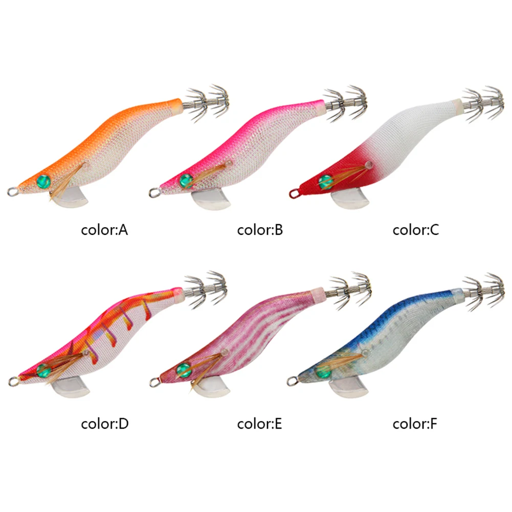 Wood Shrimp Lure 2.5# 3.0# 3.5# EGI SUTER R Squid Fishing Lure Fluorescent Iscas Pesca Fishing Tackle Accessories
Wood Shrimp Lure 2.5# 3.0# 3.5# EGI SUTER R Squid Fishing Lure Fluorescent Iscas Pesca Fishing Tackle Accessories