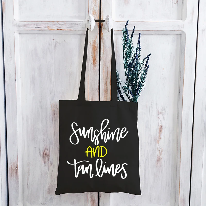 Sunshine Canvas Bag Women Vintage Vacation Travel Shopping Bags Eco Friendly Products Fashion Bag Reusable Tote Bag
Sunshine Canvas Bag Women Vintage Vacation Travel Shopping Bags Eco Friendly Products Fashion Bag Reusable Tote Bag
