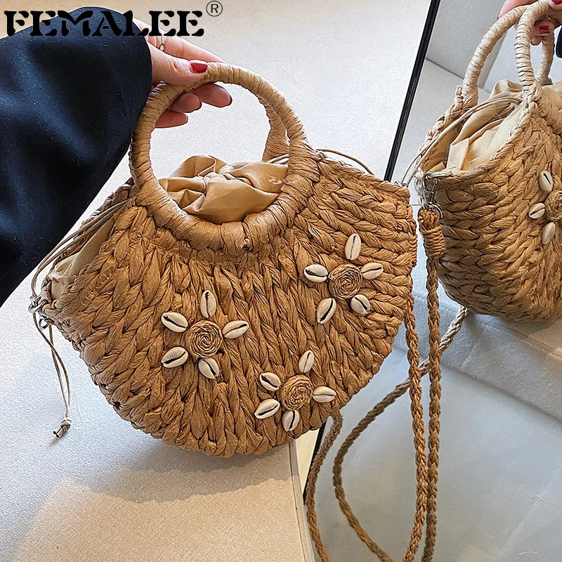 Straw Woven Ladies Shell Decorated Casual Tote Bags Ins Fashion 2022 Beach Women Hand Bags Designer Purses and Handbags
Straw Woven Ladies Shell Decorated Casual Tote Bags Ins Fashion 2022 Beach Women Hand Bags Designer Purses and Handbags