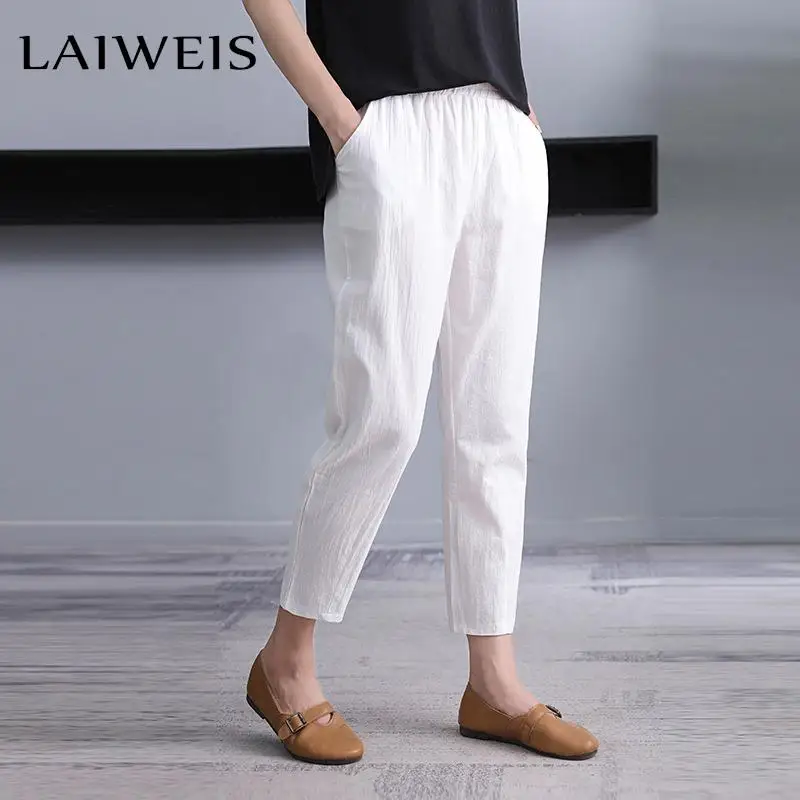 Women's Harem Pants Summer Vintage Cotton Linen Capri Pants Female Casual Loose Ankle Length Mom Pant Woman Trousers 2022 New
Women's Harem Pants Summer Vintage Cotton Linen Capri Pants Female Casual Loose Ankle Length Mom Pant Woman Trousers 2022 New
