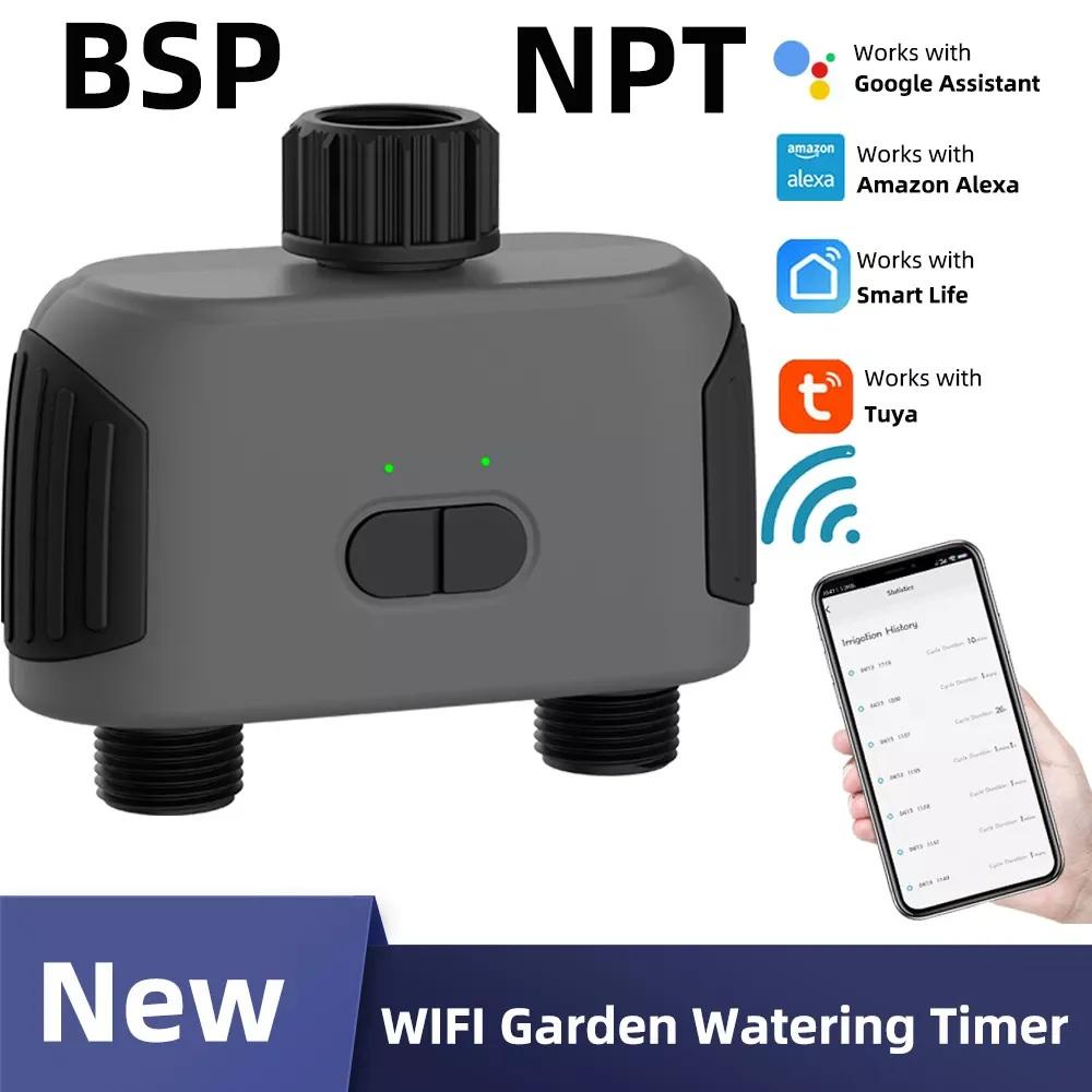 1PC Smart 2-Way Garden Water Timer Bluetooth&WiFi-compatible Smart Solenoid Valve Automatic Irrigation System Controller Too
1PC Smart 2-Way Garden Water Timer Bluetooth&WiFi-compatible Smart Solenoid Valve Automatic Irrigation System Controller Too