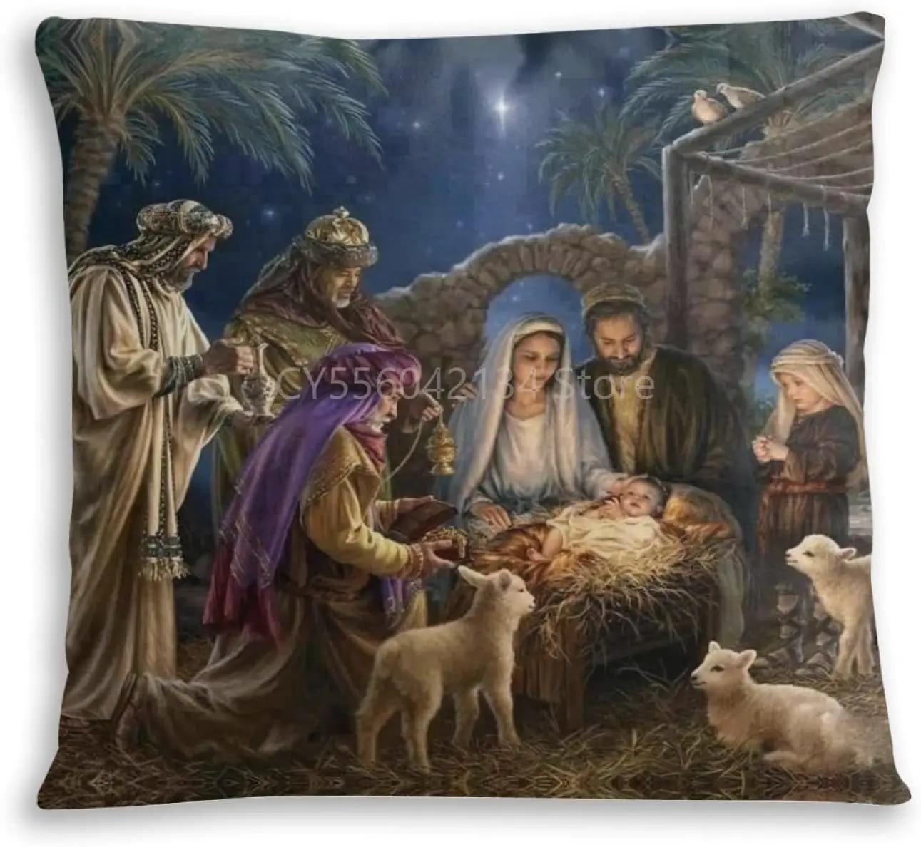 The Birth of Jesus New Life Throw Pillow Case Square Pillowcase Fashion Sofa Cushion Cover with Invisible Zipper Car
The Birth of Jesus New Life Throw Pillow Case Square Pillowcase Fashion Sofa Cushion Cover with Invisible Zipper Car