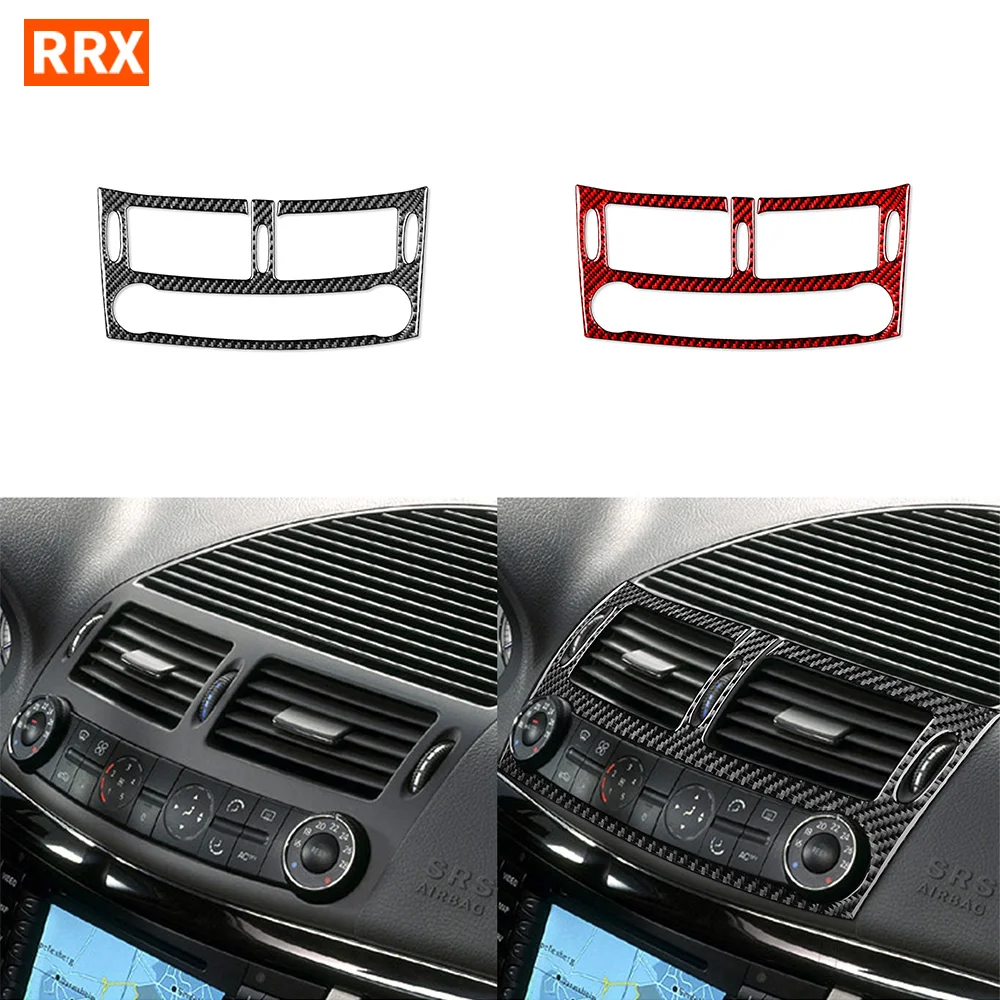 For Benz E-Class W211 2003-2009 Car Central Control Air Conditioner Outlet Vent Cover Trim Real Carbon Fiber Sticker Accesories 
For Benz E-Class W211 2003-2009 Car Central Control Air Conditioner Outlet Vent Cover Trim Real Carbon Fiber Sticker Accesories