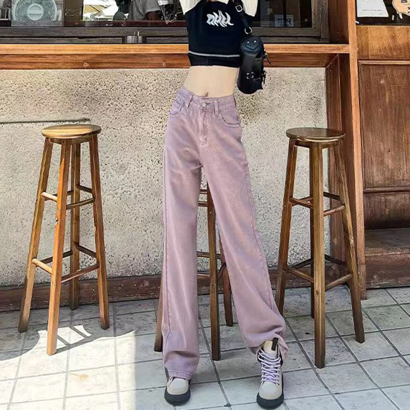 Vintage Purple Fashion High Waist Wide Leg Jeans Women'S Spring New Large Slim Loose Straight Leg Street Pants Autumn
Vintage Purple Fashion High Waist Wide Leg Jeans Women'S Spring New Large Slim Loose Straight Leg Street Pants Autumn