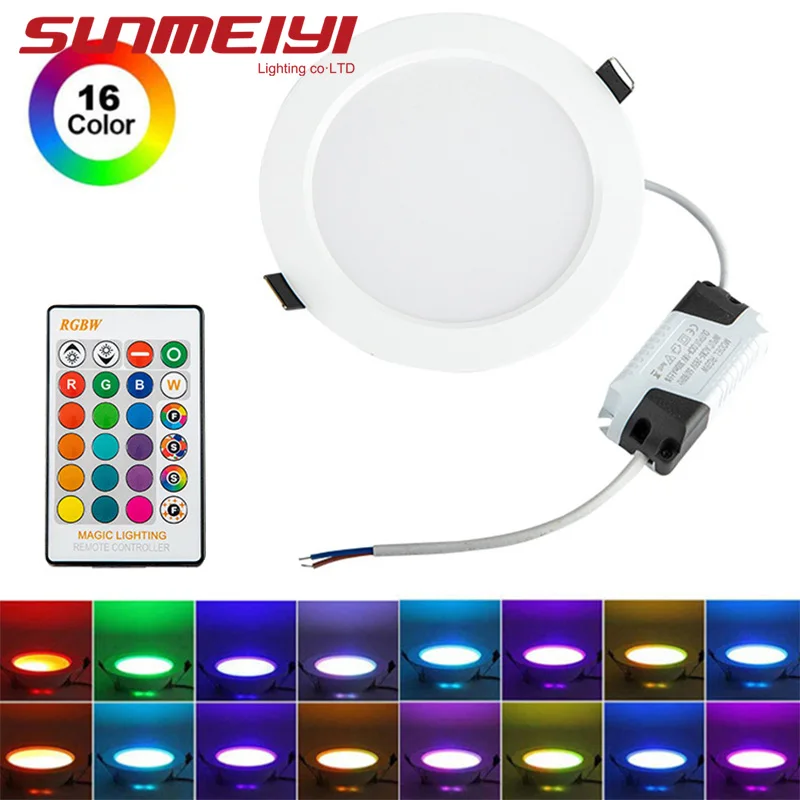 Dimmable LED Downlight Spot RGB Recessed Smart Embedded Spotlight AC85-265V RGB Color Changing Light Bulb Indoor Lighting
Dimmable LED Downlight Spot RGB Recessed Smart Embedded Spotlight AC85-265V RGB Color Changing Light Bulb Indoor Lighting
