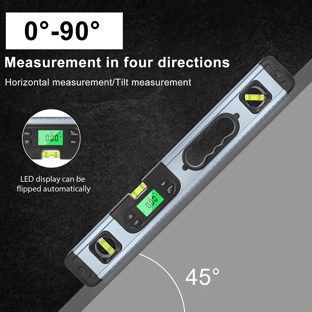 Inclinometer Digital Goniometer Inclinometer Level Level Ruler Red/black Replacement 4*90°2*180° 90 Degree Ruler
Inclinometer Digital Goniometer Inclinometer Level Level Ruler Red/black Replacement 4*90°2*180° 90 Degree Ruler
